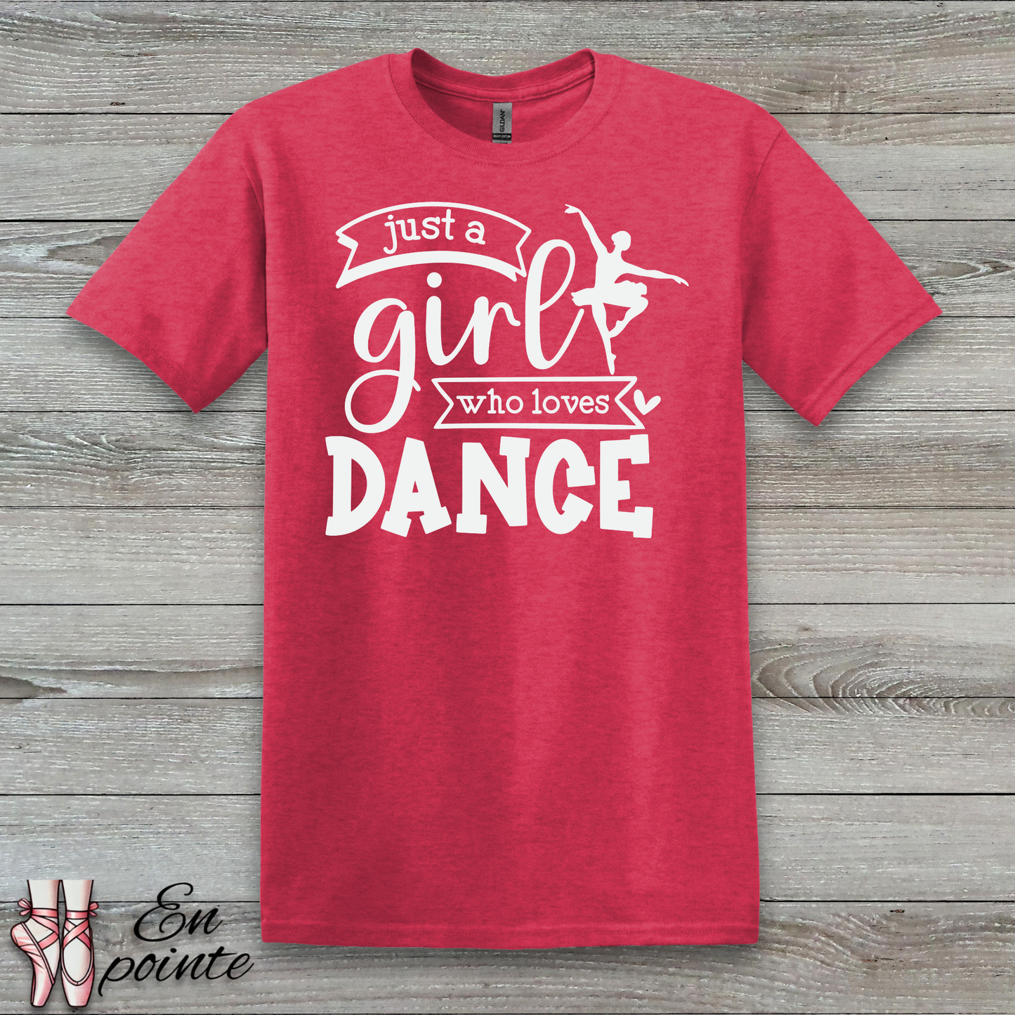 Just a Girl Who Loves Dance Ballerina T-Shirt