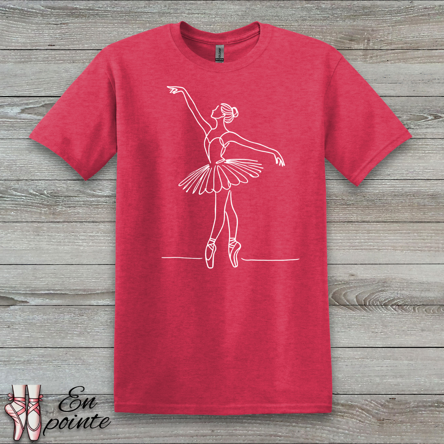 Ballerina One Line Drawing T-Shirt
