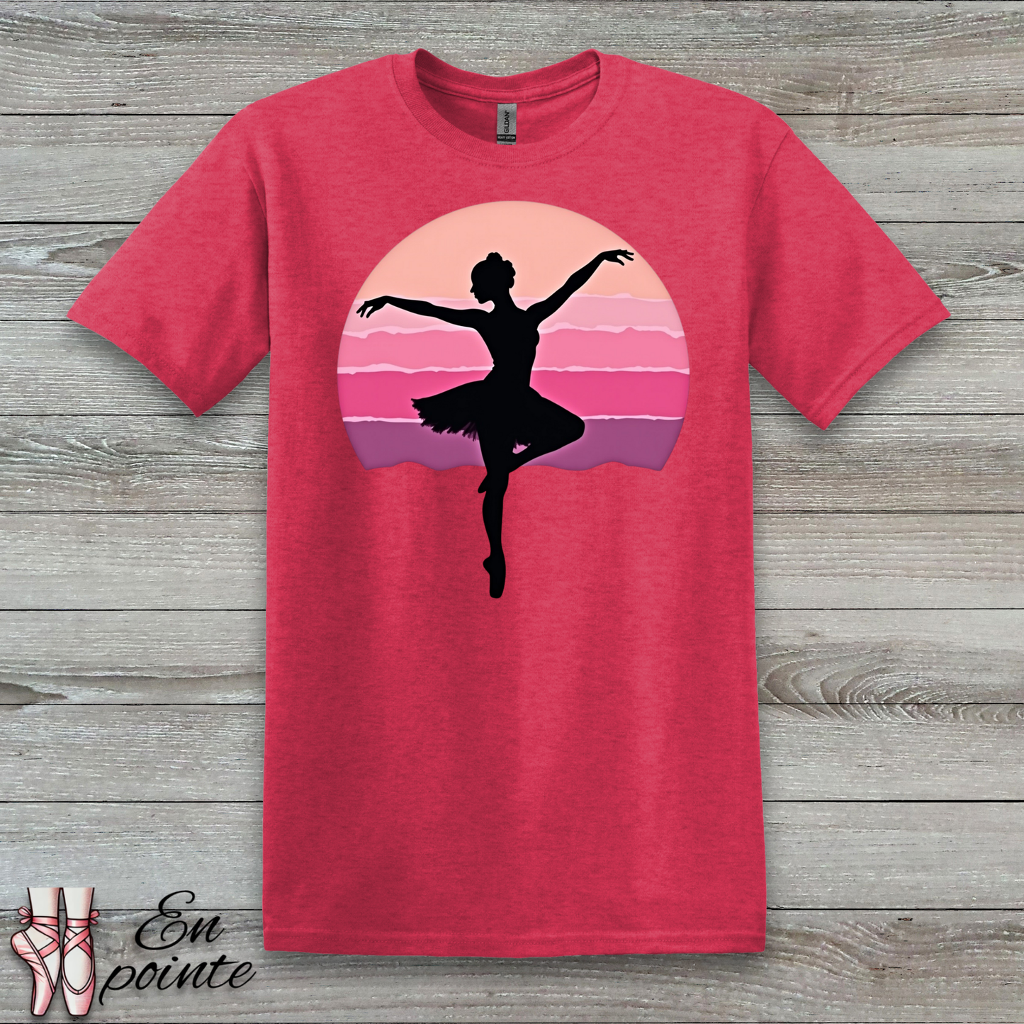 Ballerina Dancing in Sunset T-Shirt