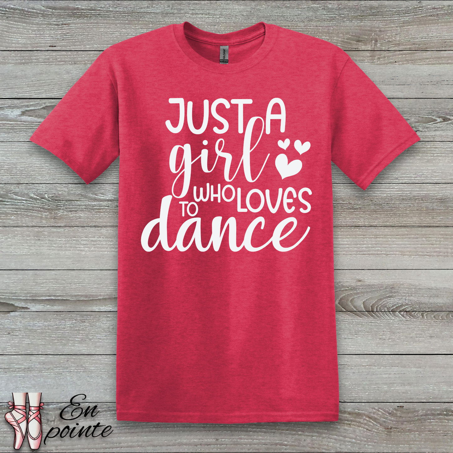 Just A Girl Who Loves To Dance Text T-Shirt