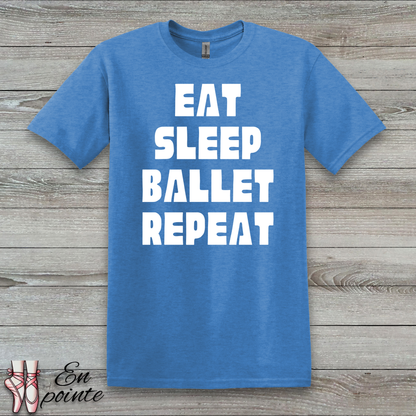Eat Sleep Ballet Repeat Women Adult T-Shirt