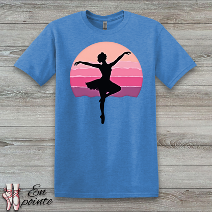 Ballerina Dancing in Sunset T-Shirt