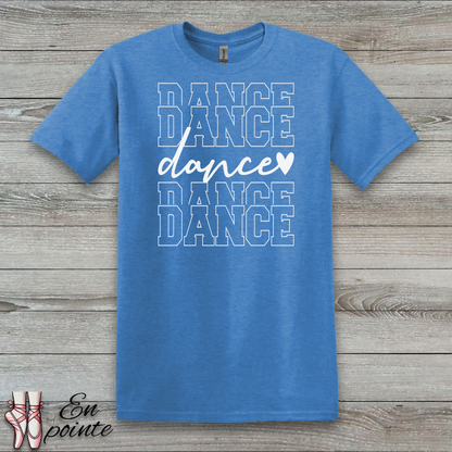 Stacked Dance Text T-Shirt