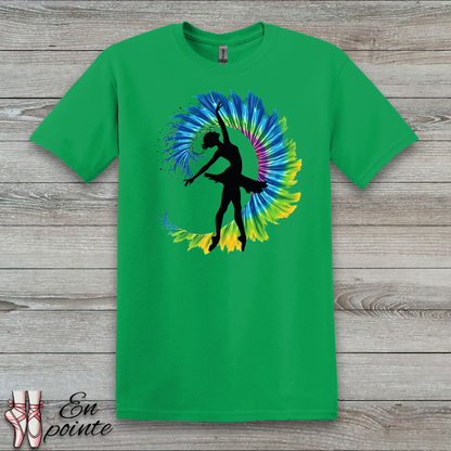 Ballerina Tie Dye Wave T-Shirt