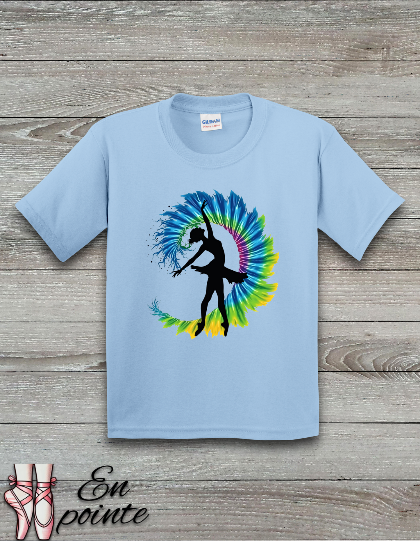 Ballerina Tie Dye Kids T-Shirt