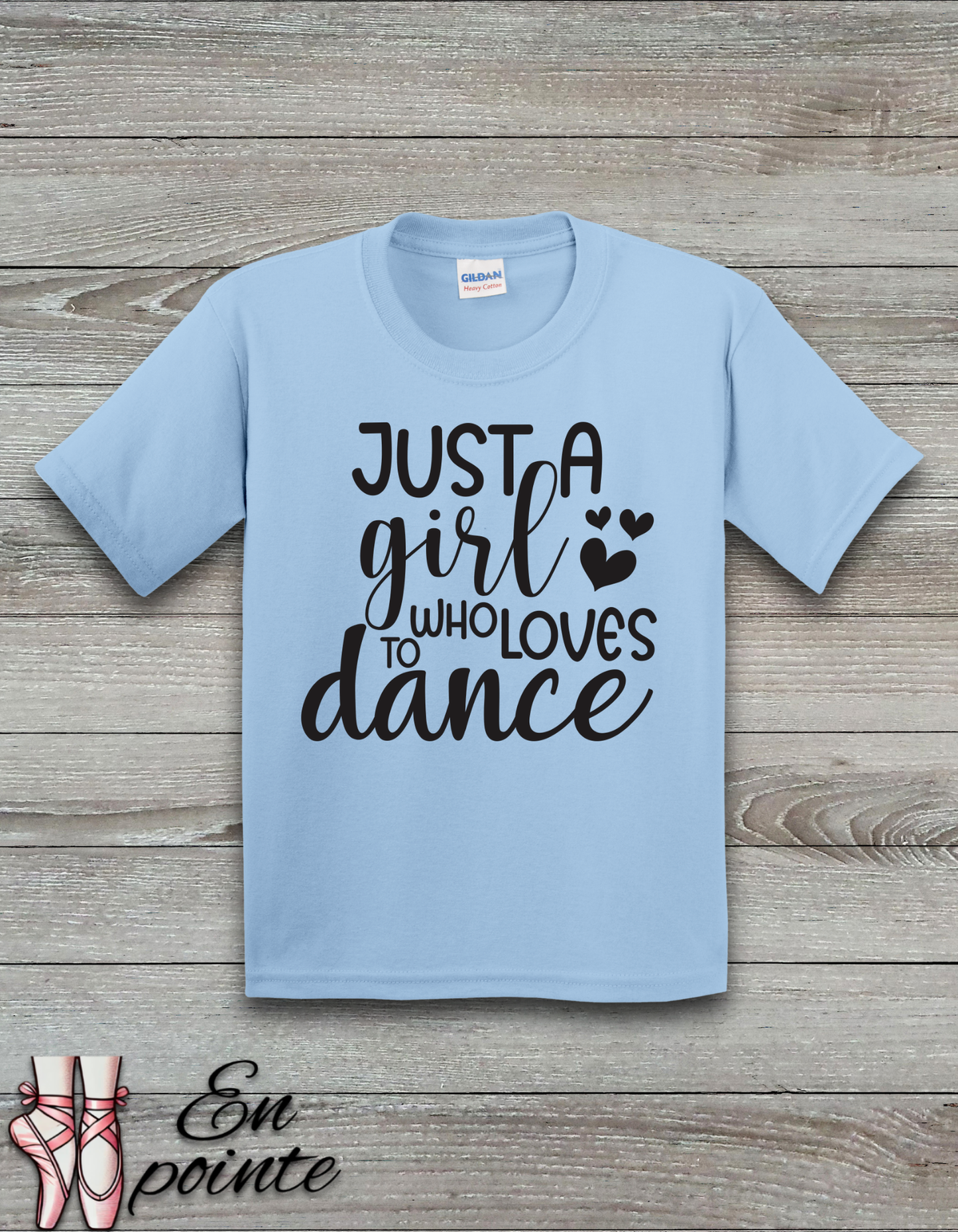 Just A Girl Who Loves To Dance Text Kids T-Shirt