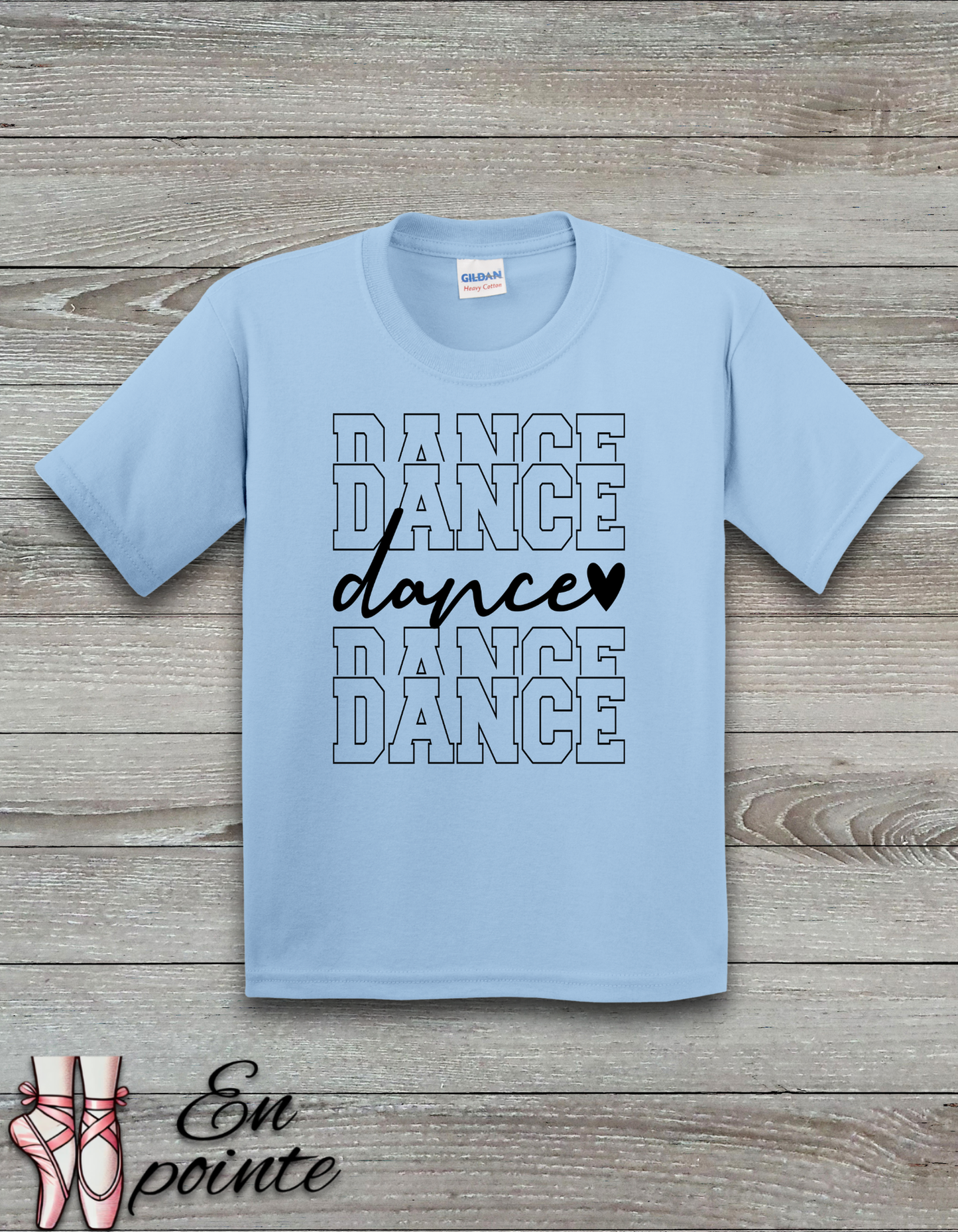 Stacked Dance Font Kids T-Shirt