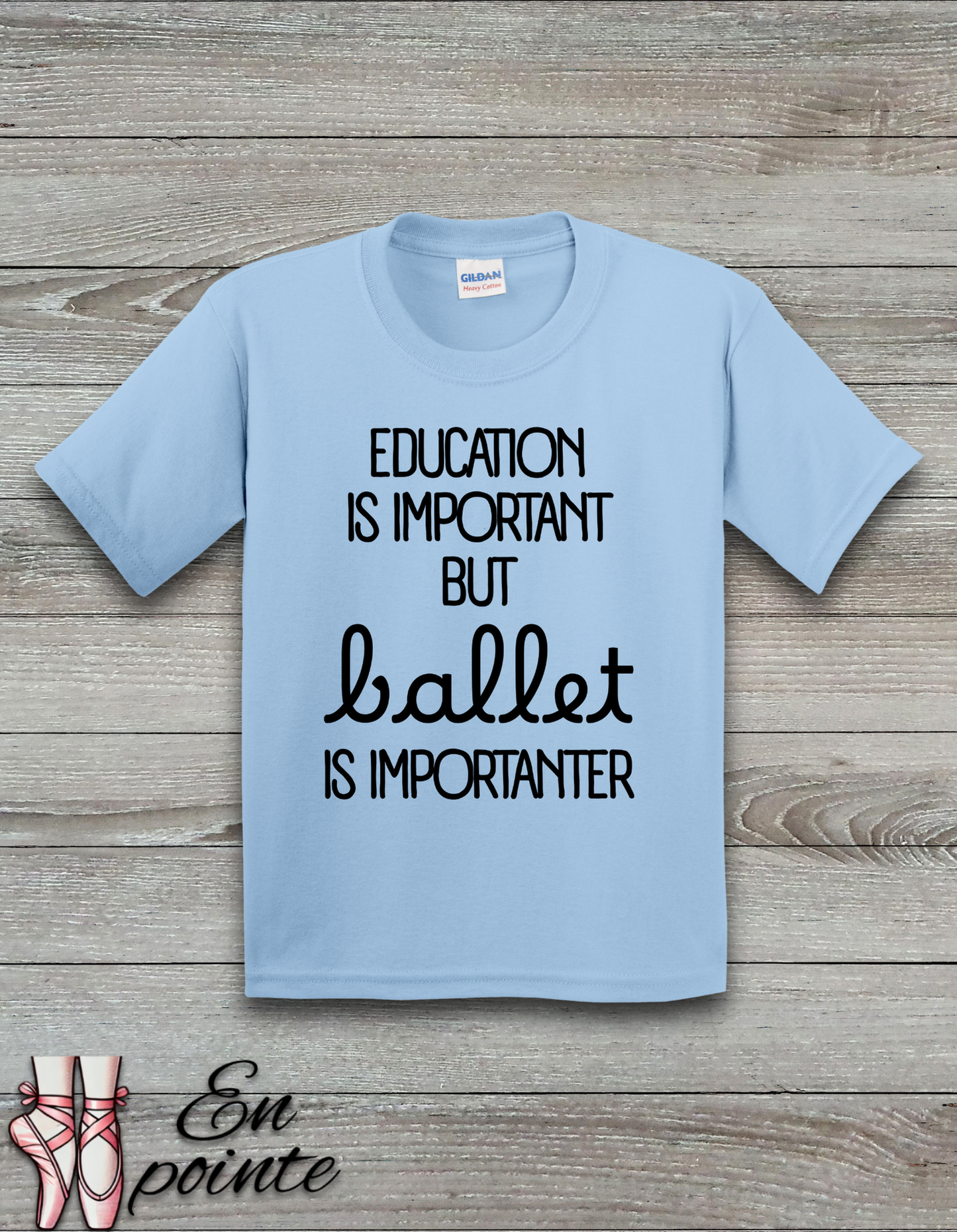 Education Is Important But Ballet is Importanter Kids T-Shirt