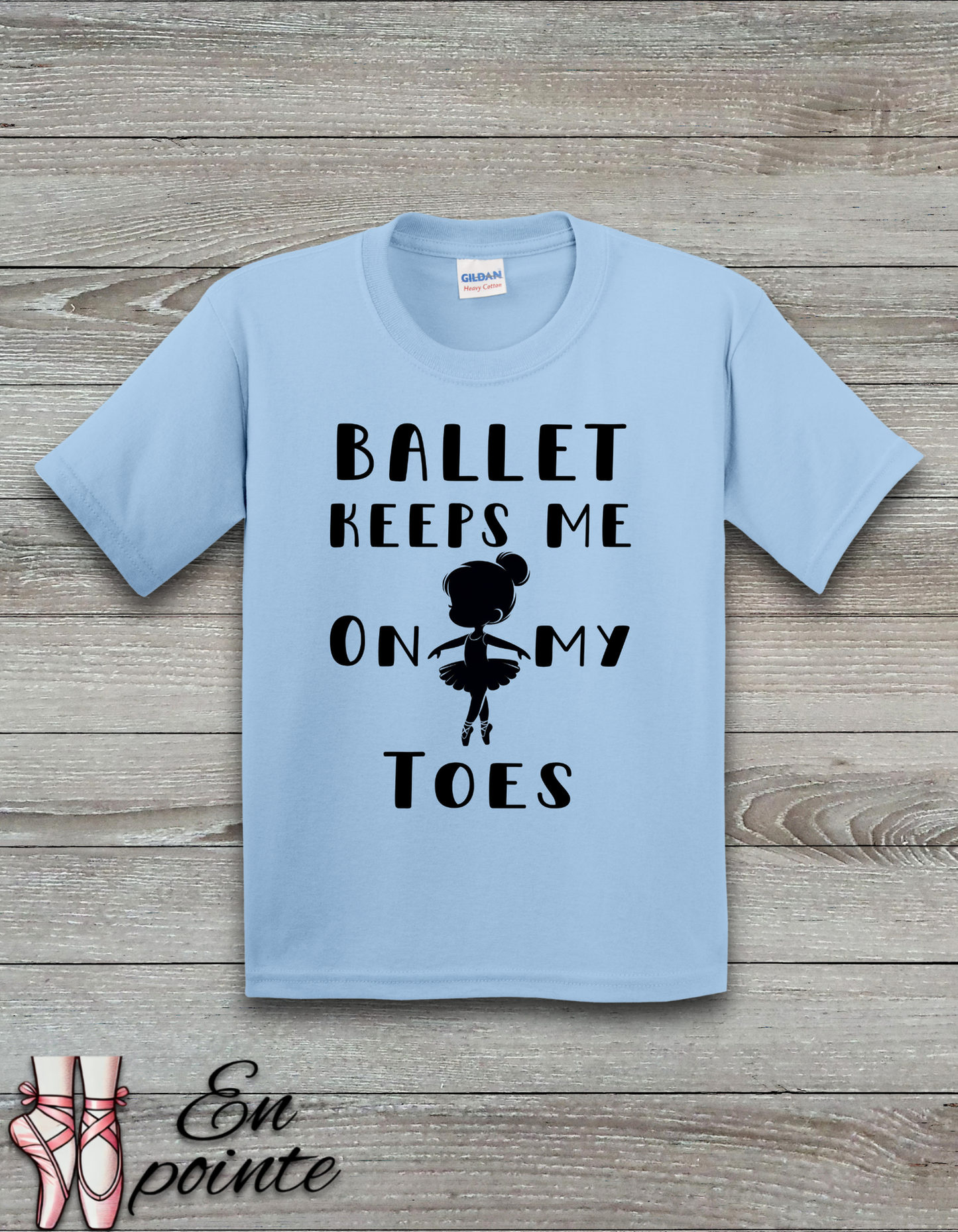 Ballet Keeps Me On My Toes Kids T-Shirt