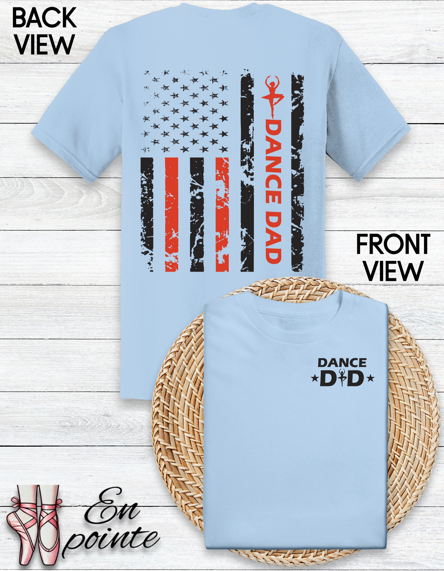 Dance Dad American Flag T-Shirt