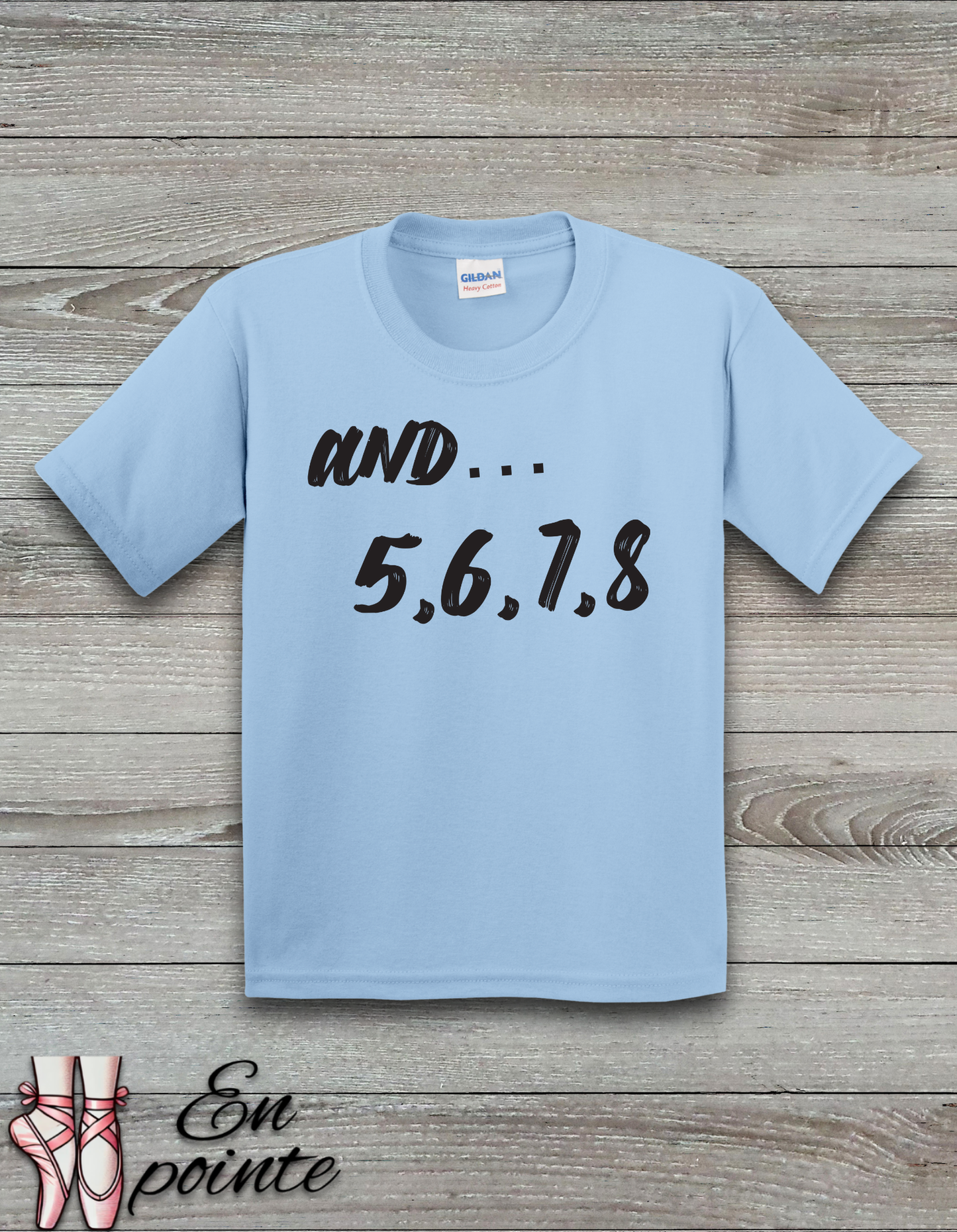 And 5, 6, 7, 8 - Dance Count Kids T-Shirt