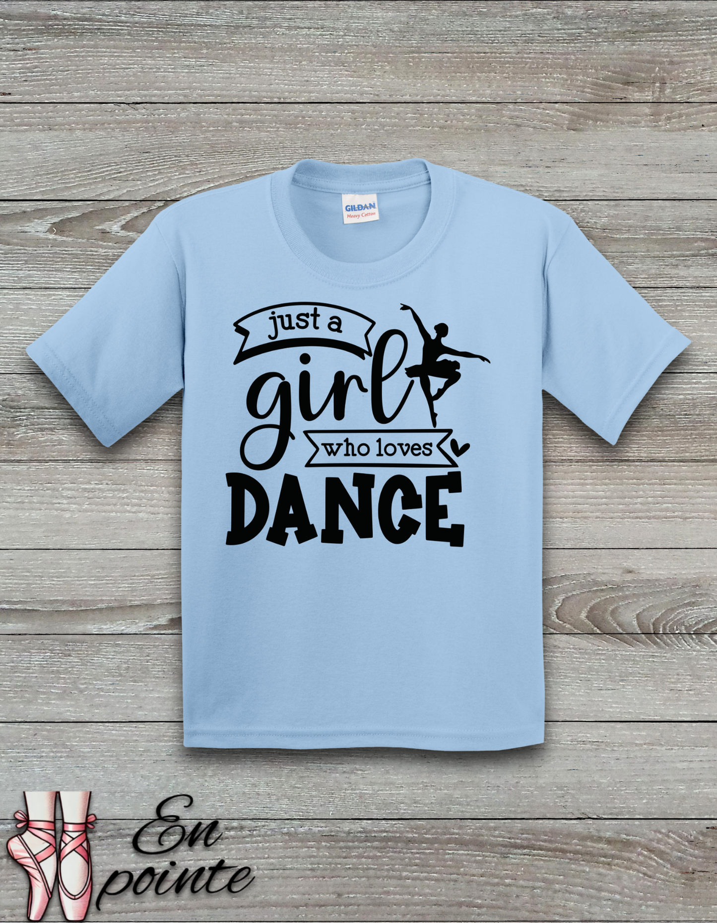 Just a Girl Who Loves Dance Ballerina Kids T-Shirt