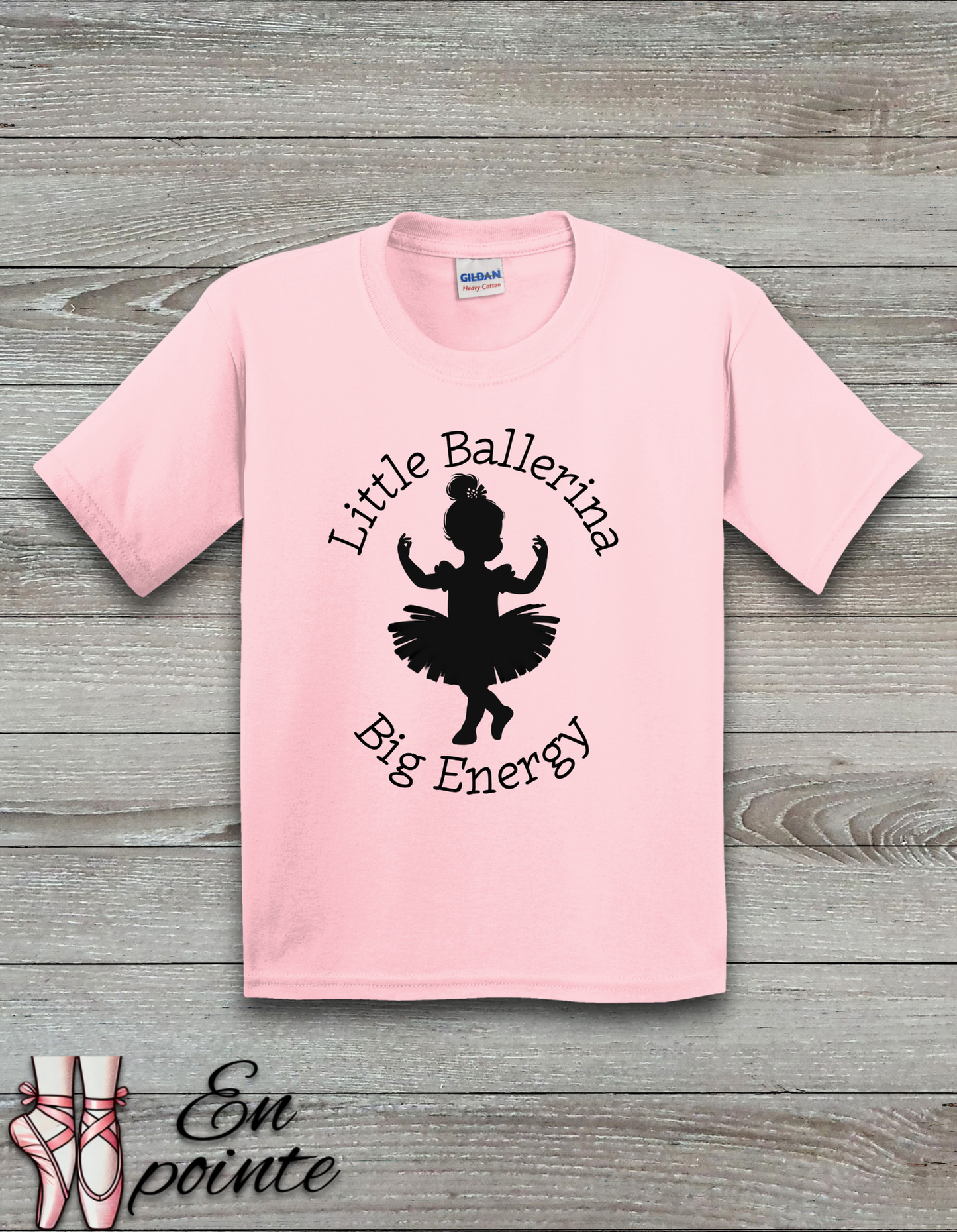 Little Ballerina Big Energy Kids T-Shirt