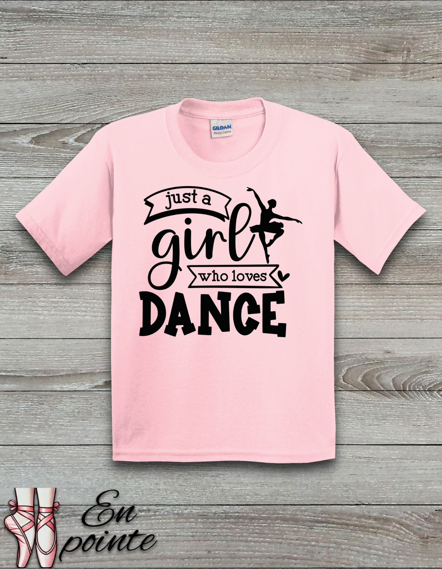 Just a Girl Who Loves Dance Ballerina Kids T-Shirt