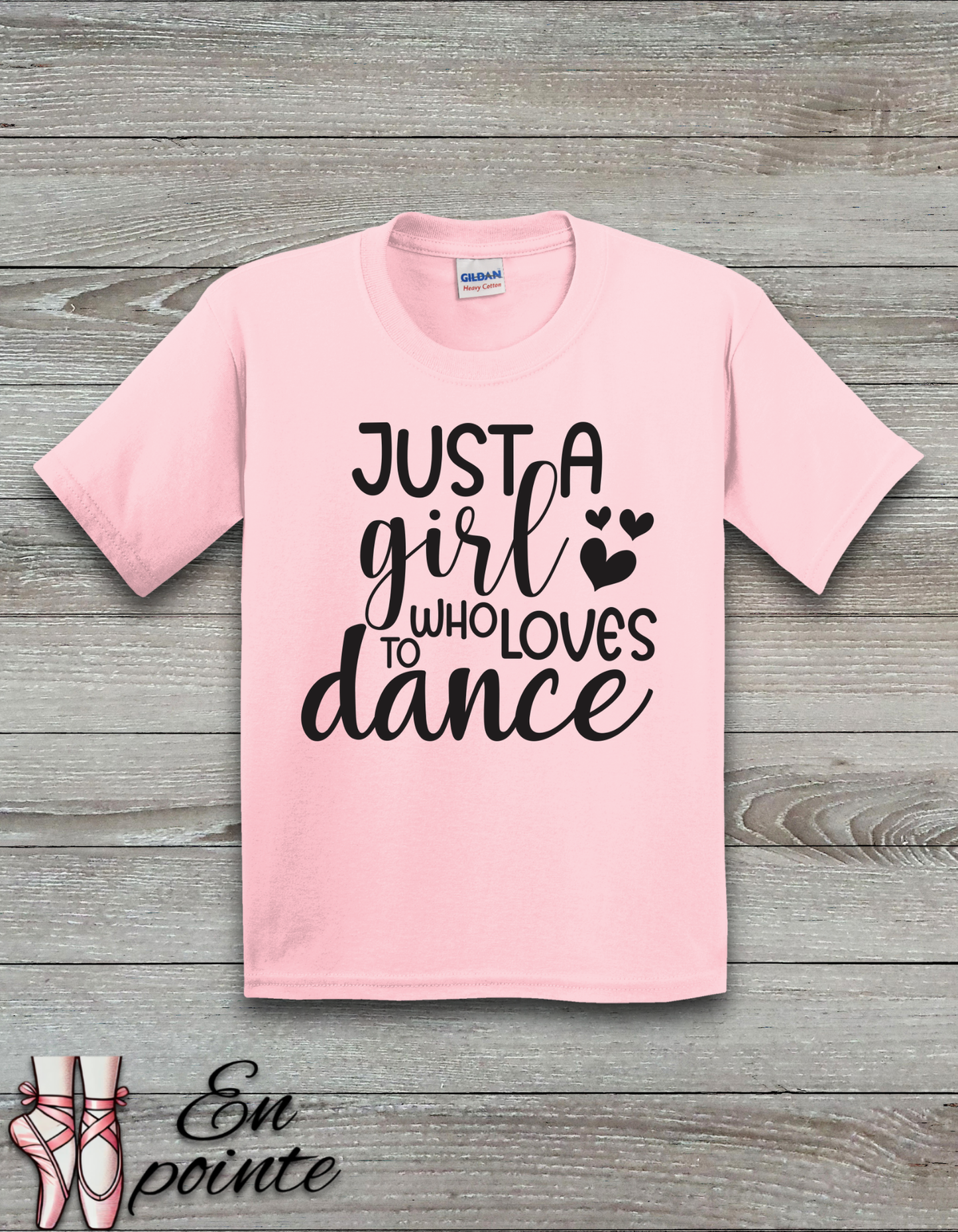 Just A Girl Who Loves To Dance Text Kids T-Shirt
