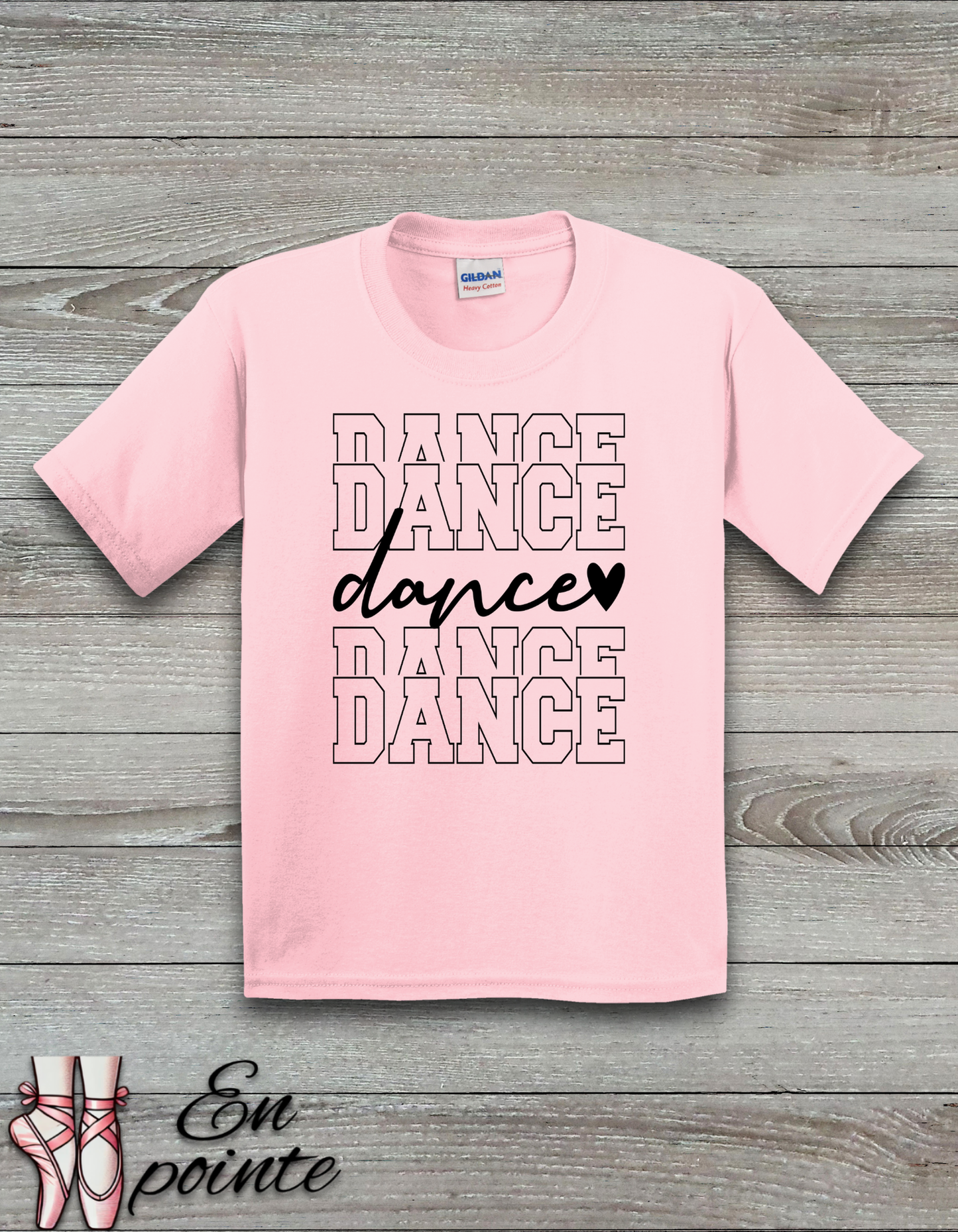 Stacked Dance Font Kids T-Shirt