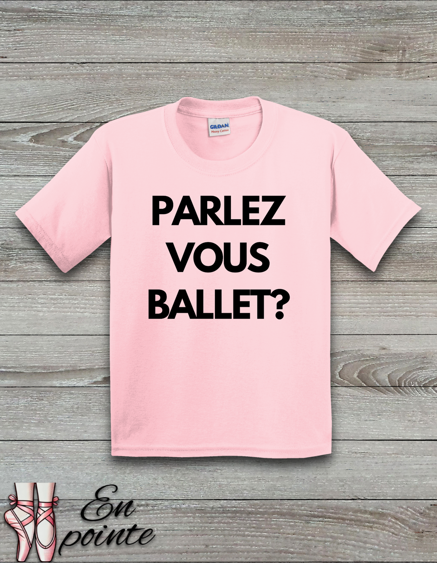 Parlez Vous Ballet? Kids T-Shirt