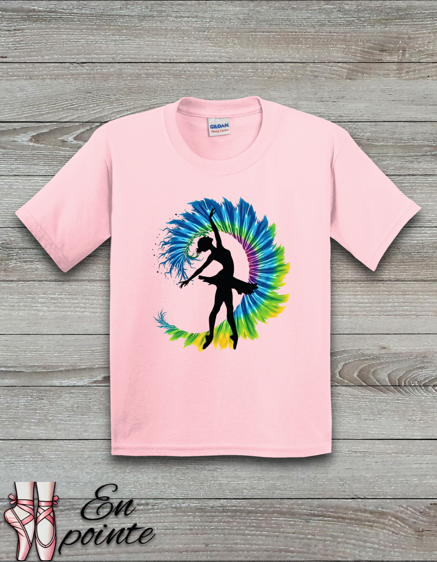 Ballerina Tie Dye Kids T-Shirt