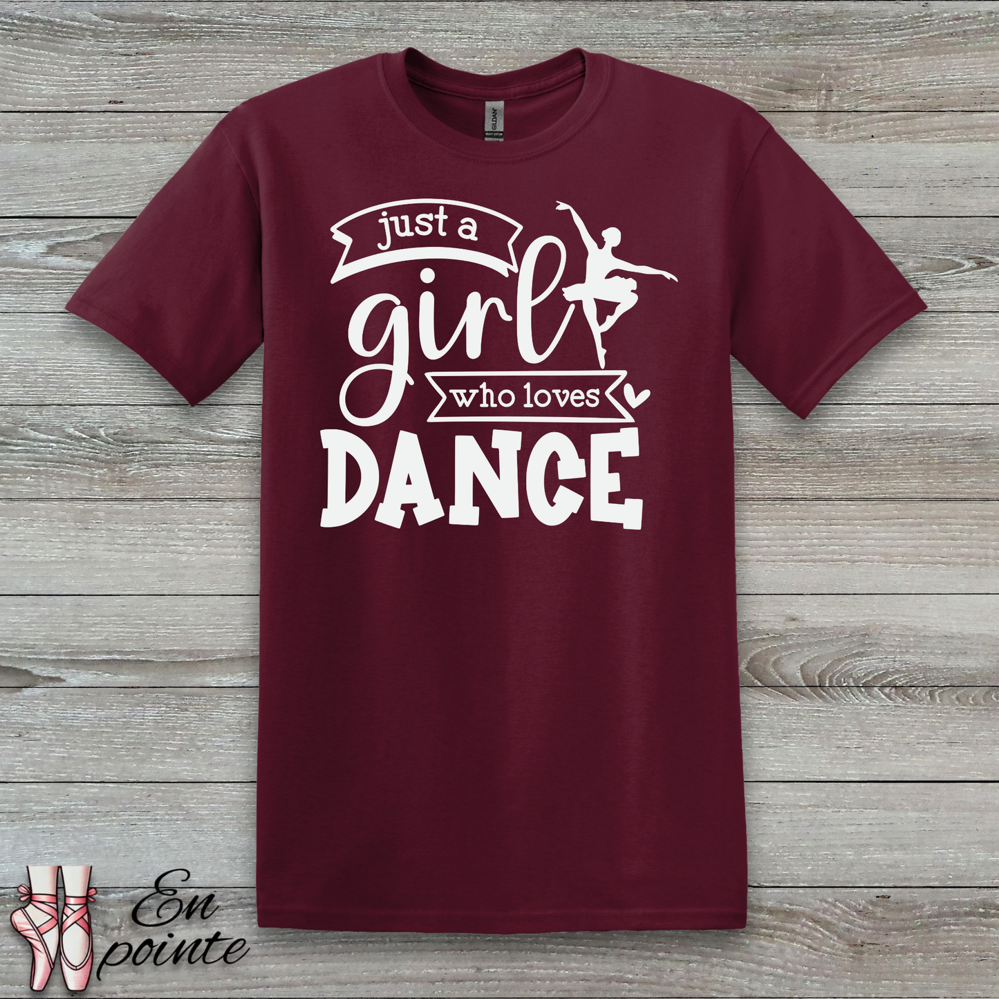 Just a Girl Who Loves Dance Ballerina T-Shirt