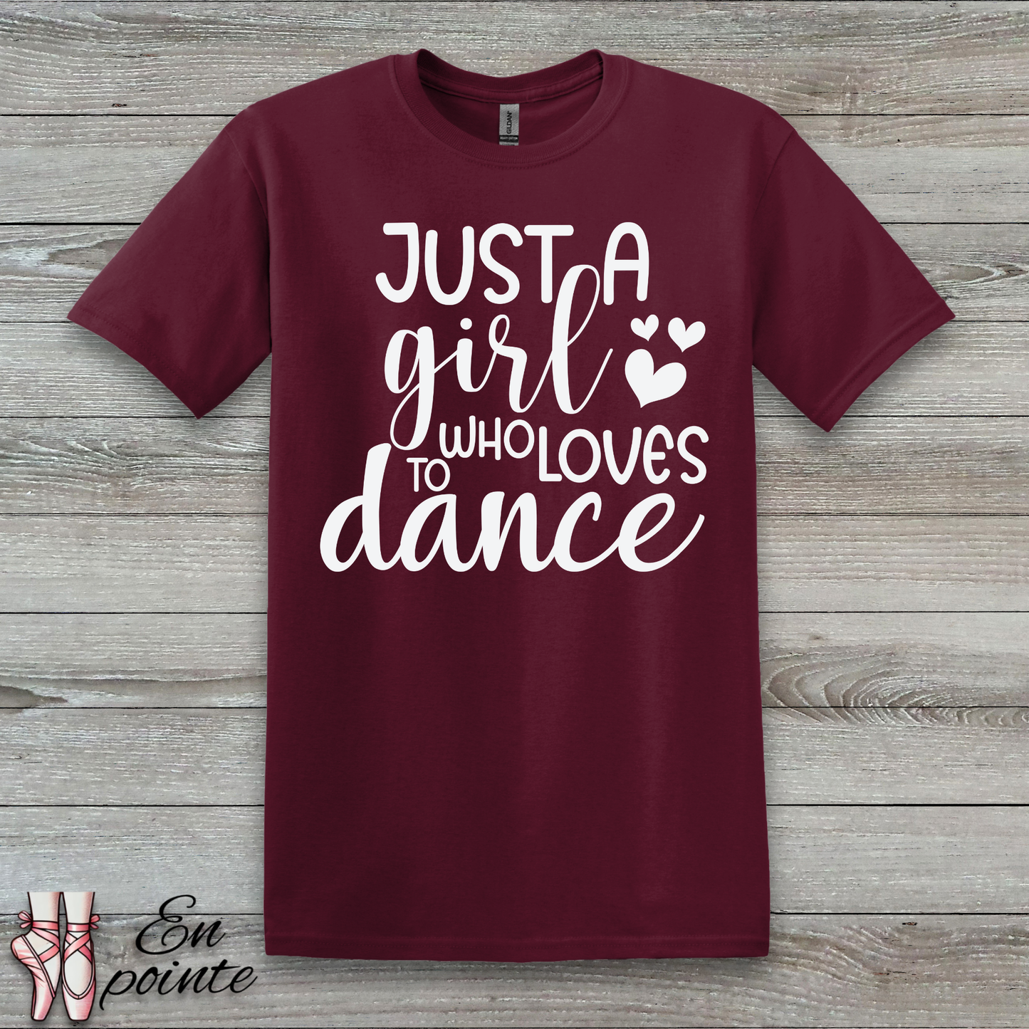 Just A Girl Who Loves To Dance Text T-Shirt