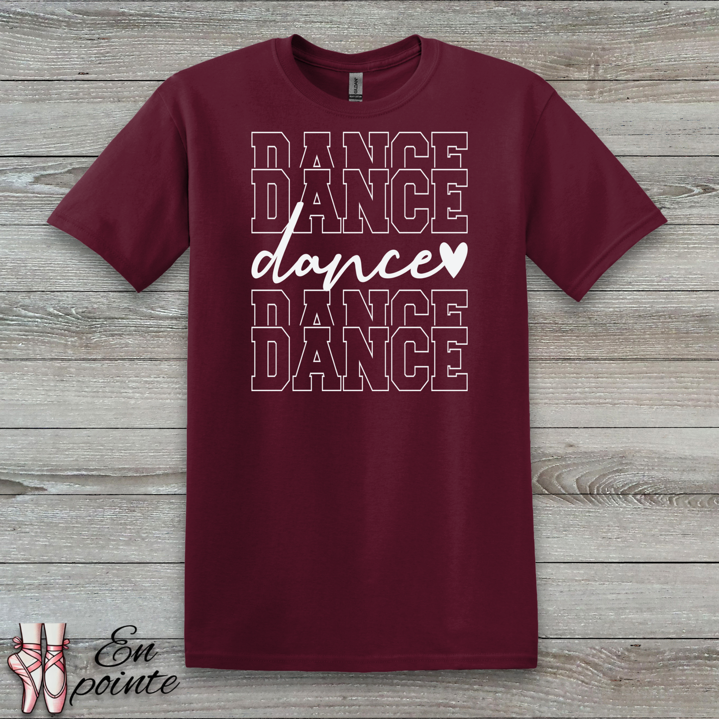 Stacked Dance Text T-Shirt