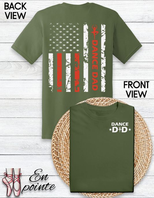 Dance Dad American Flag T-Shirt
