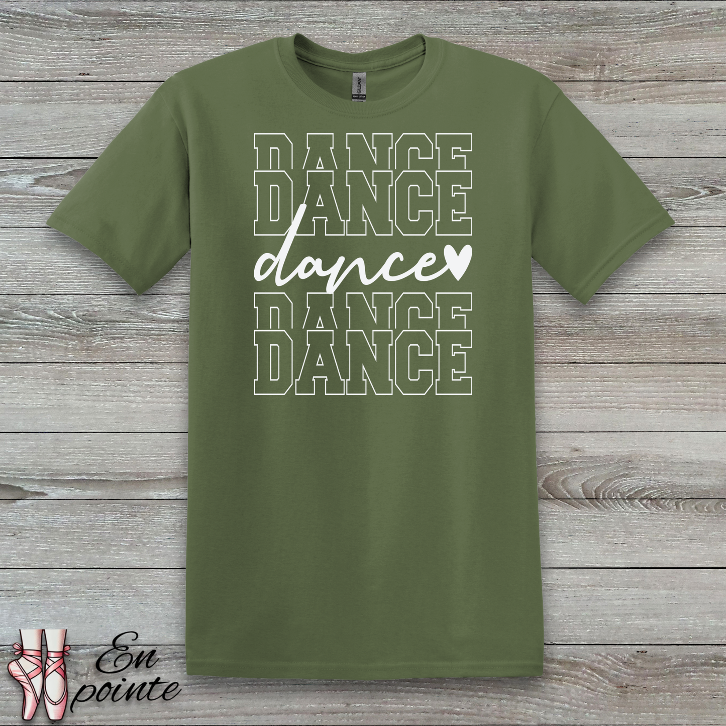 Stacked Dance Text T-Shirt