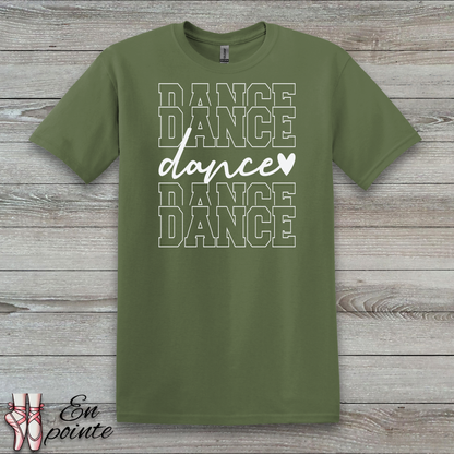 Stacked Dance Text T-Shirt