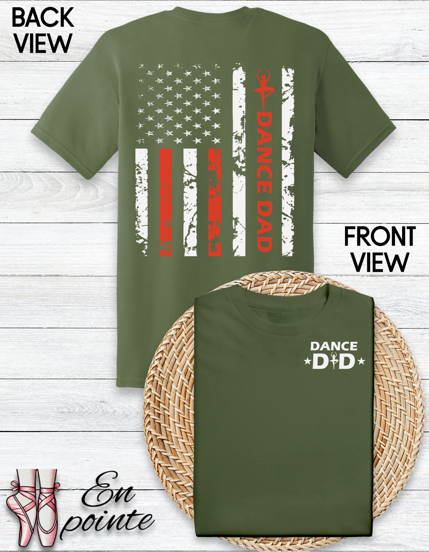 Dance Dad American Flag T-Shirt