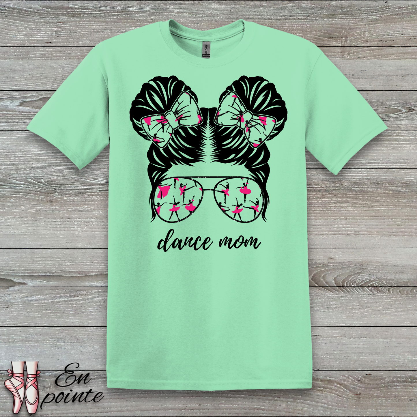 Messy Bun Dance Mom T-Shirt
