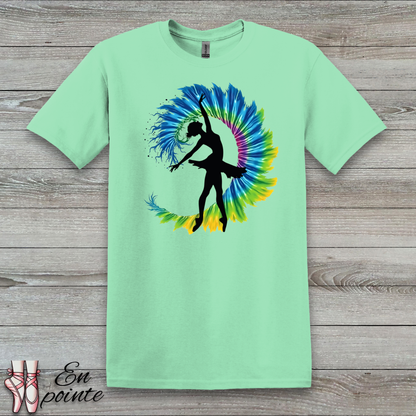 Ballerina Tie Dye Wave T-Shirt