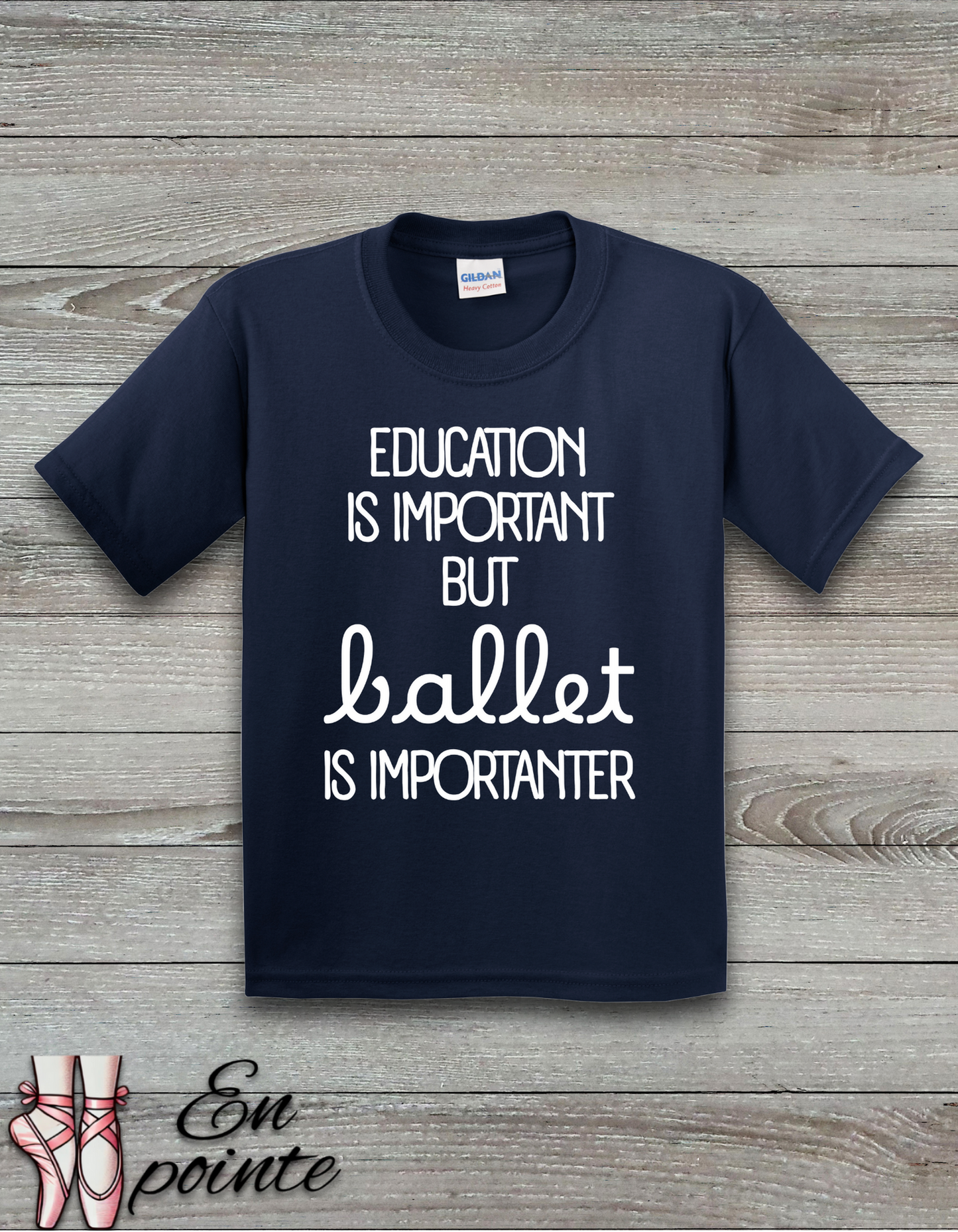 Education Is Important But Ballet is Importanter Kids T-Shirt