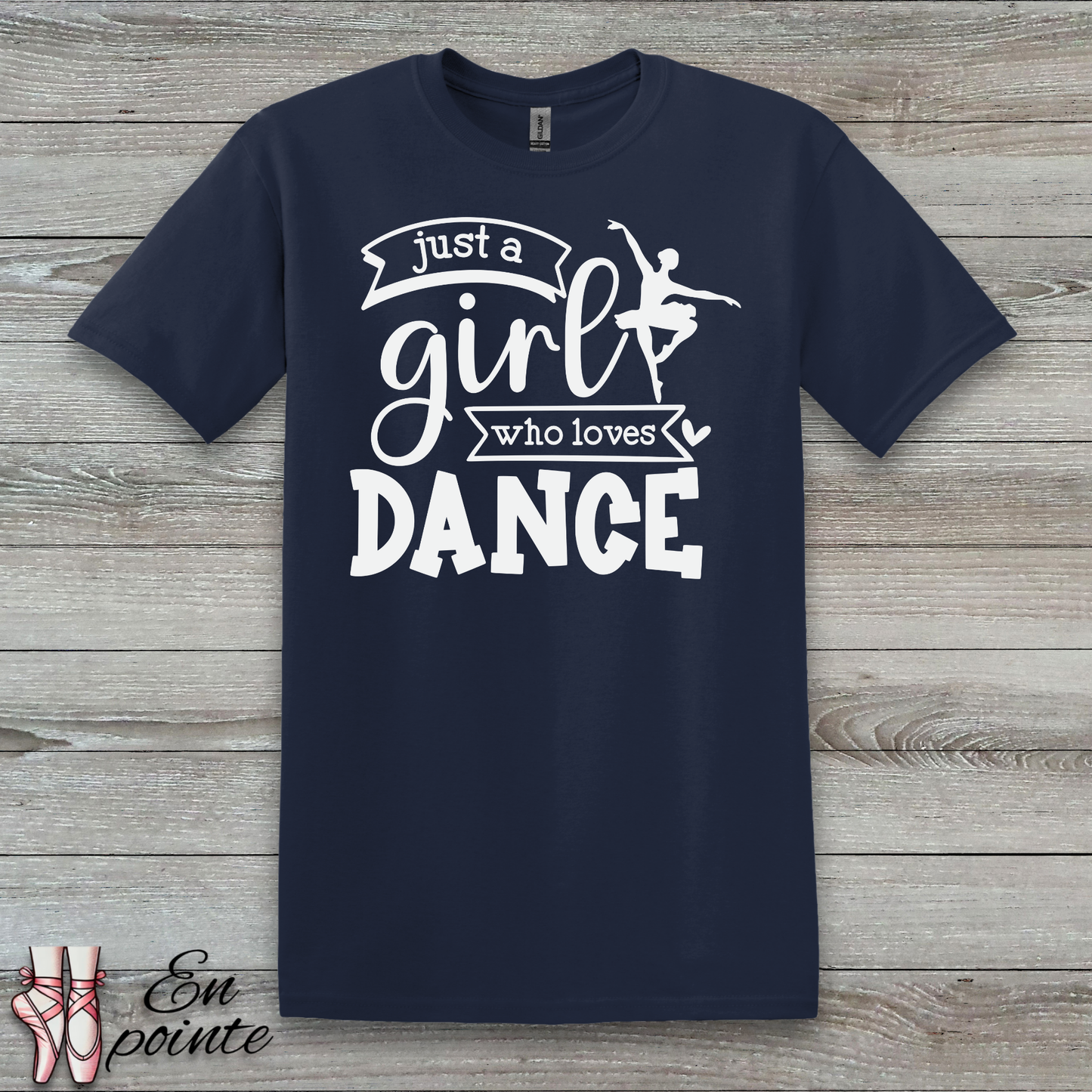 Just a Girl Who Loves Dance Ballerina T-Shirt