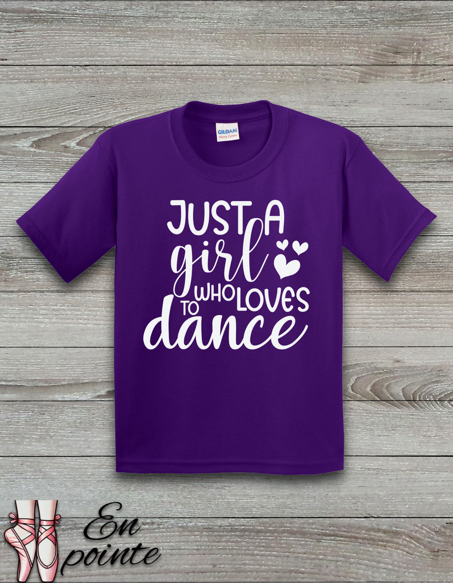Just A Girl Who Loves To Dance Text Kids T-Shirt