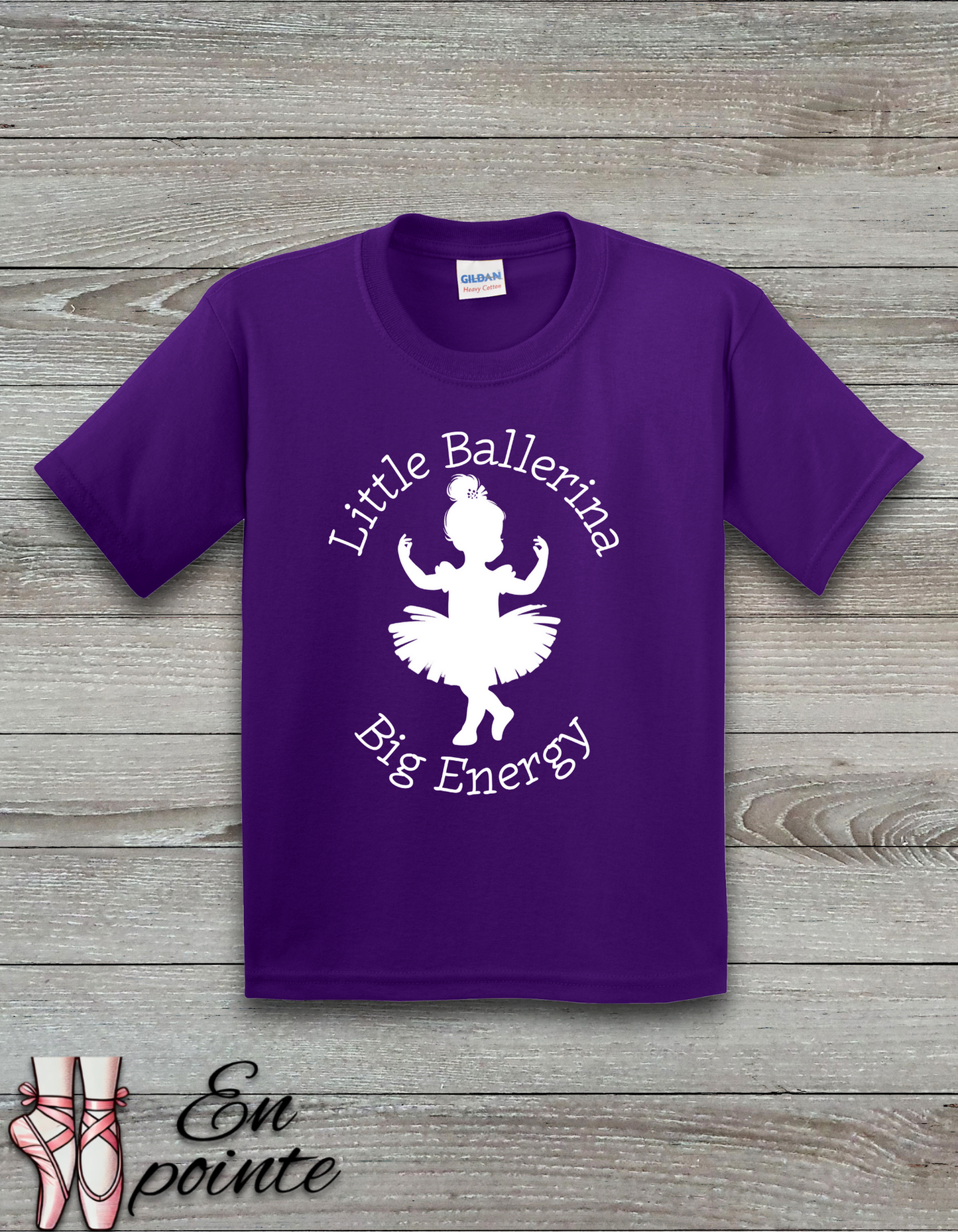 Little Ballerina Big Energy Kids T-Shirt
