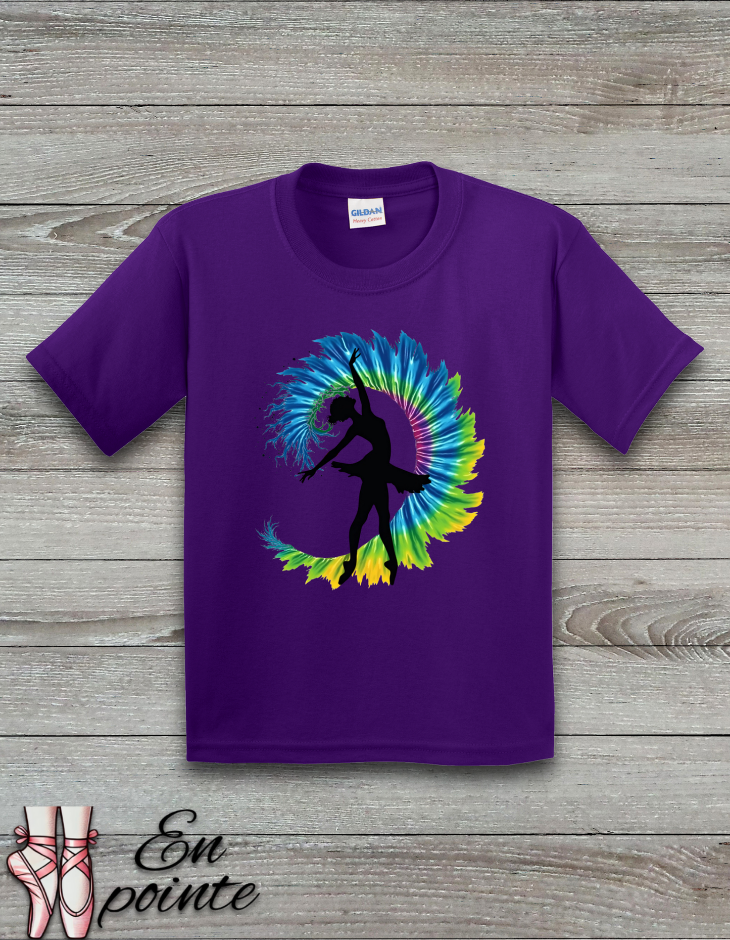 Ballerina Tie Dye Kids T-Shirt