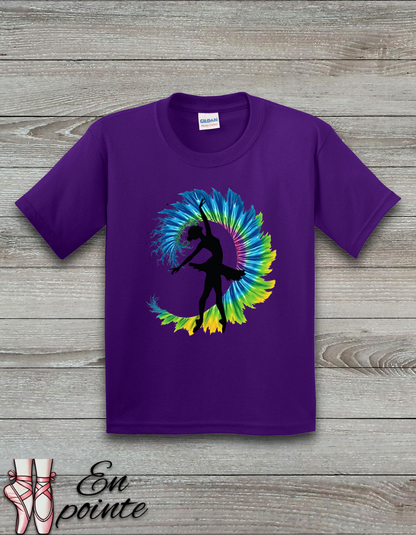 Ballerina Tie Dye Kids T-Shirt