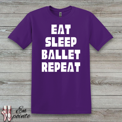 Eat Sleep Ballet Repeat Women Adult T-Shirt