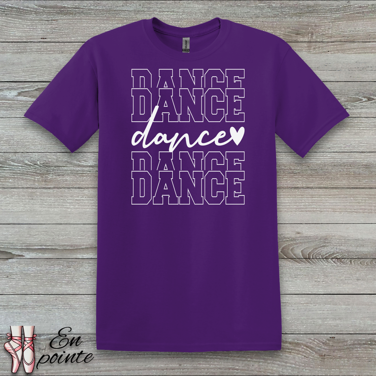 Stacked Dance Text T-Shirt