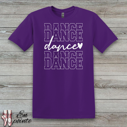 Stacked Dance Text T-Shirt