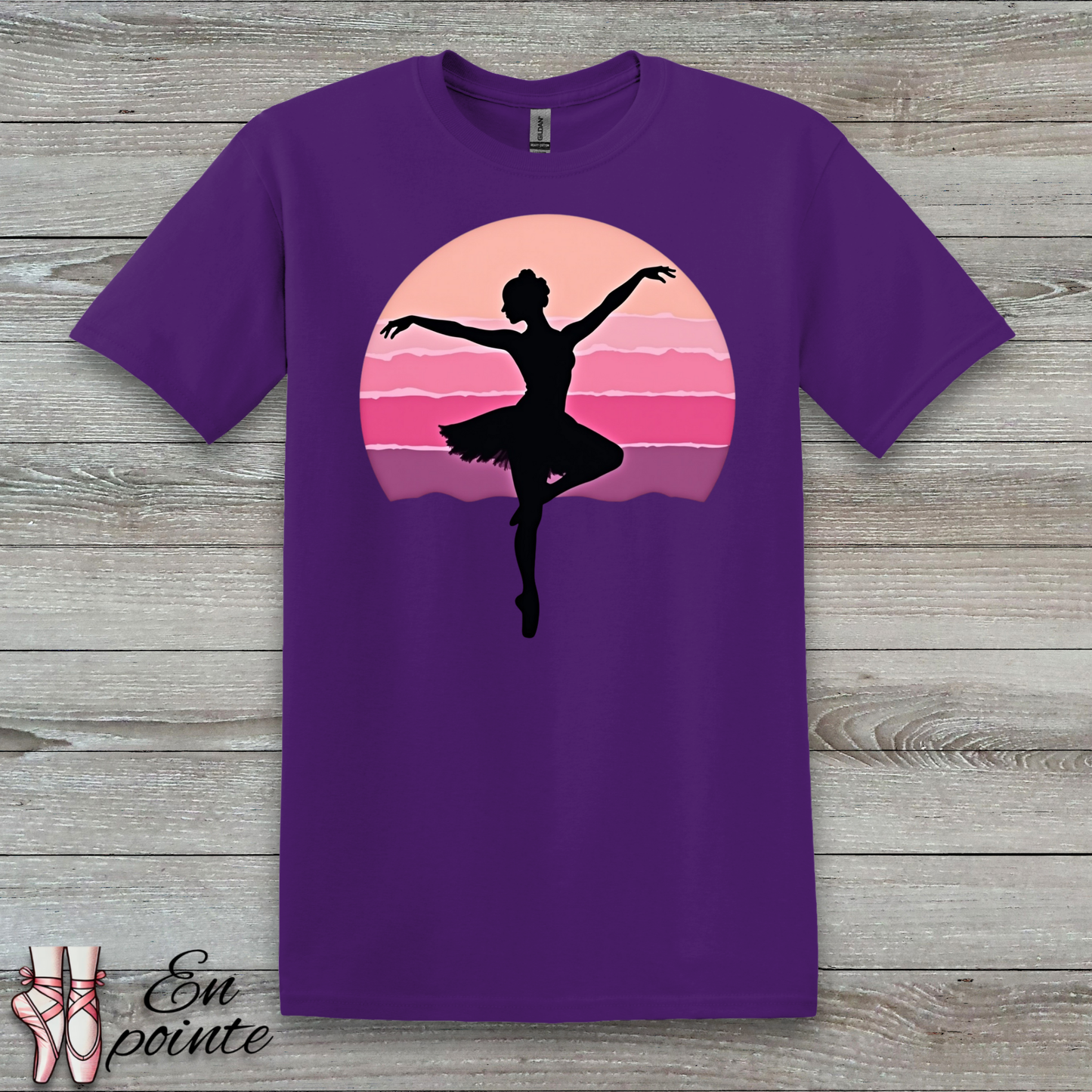 Ballerina Dancing in Sunset T-Shirt