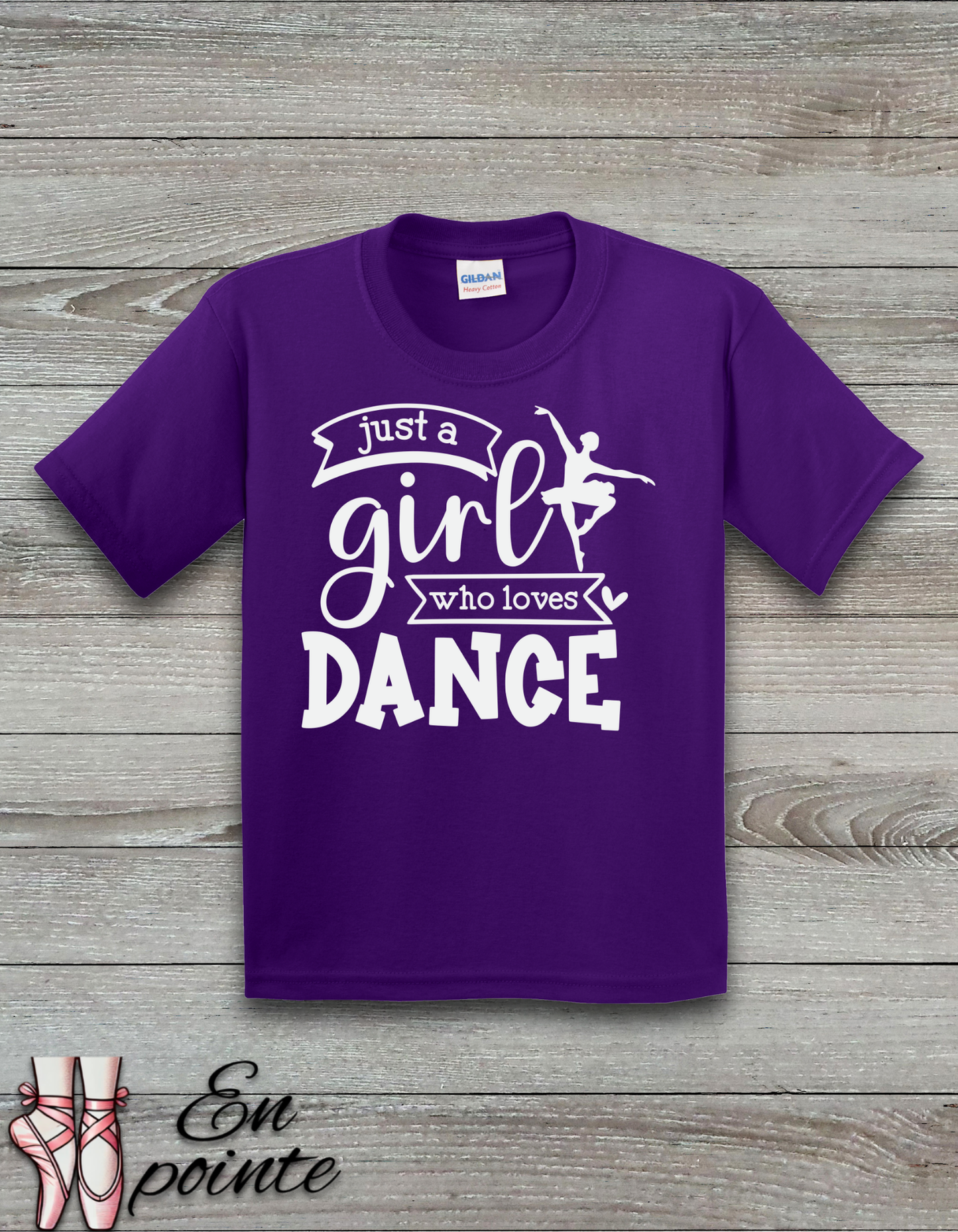 Just a Girl Who Loves Dance Ballerina Kids T-Shirt