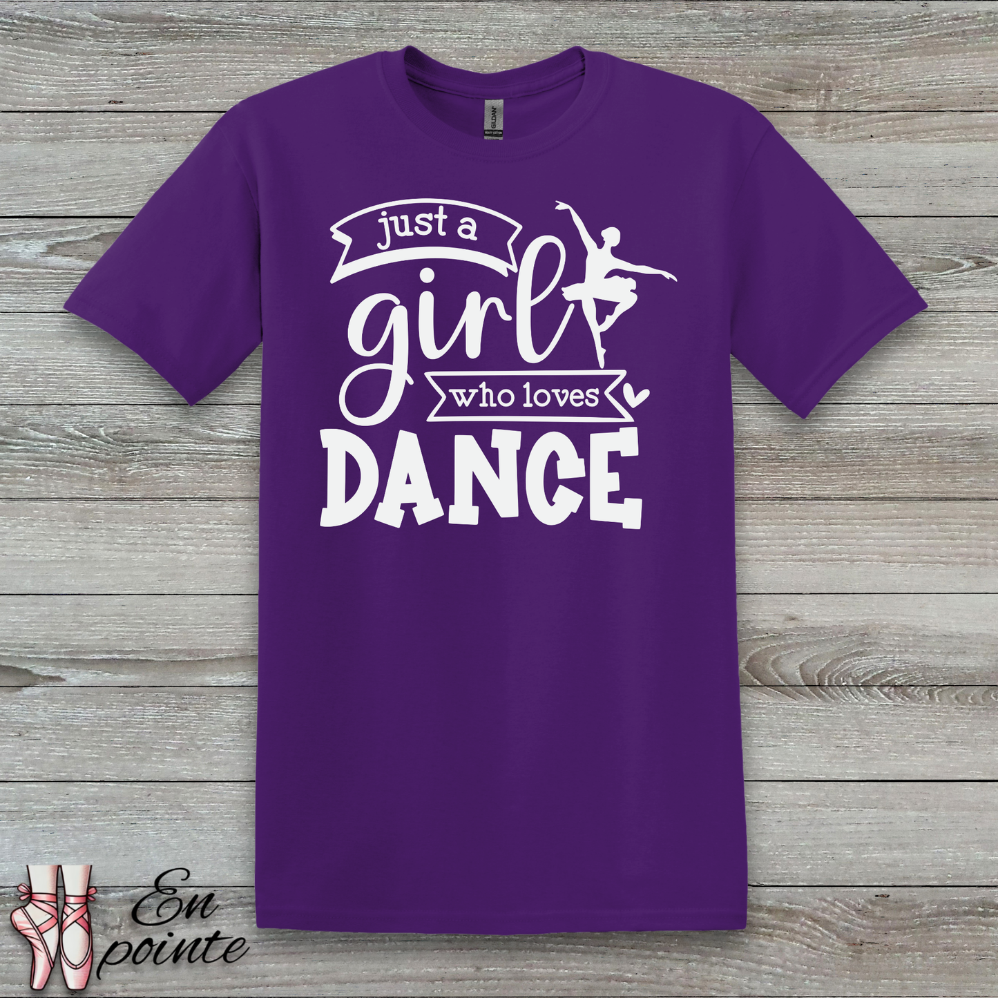 Just a Girl Who Loves Dance Ballerina T-Shirt