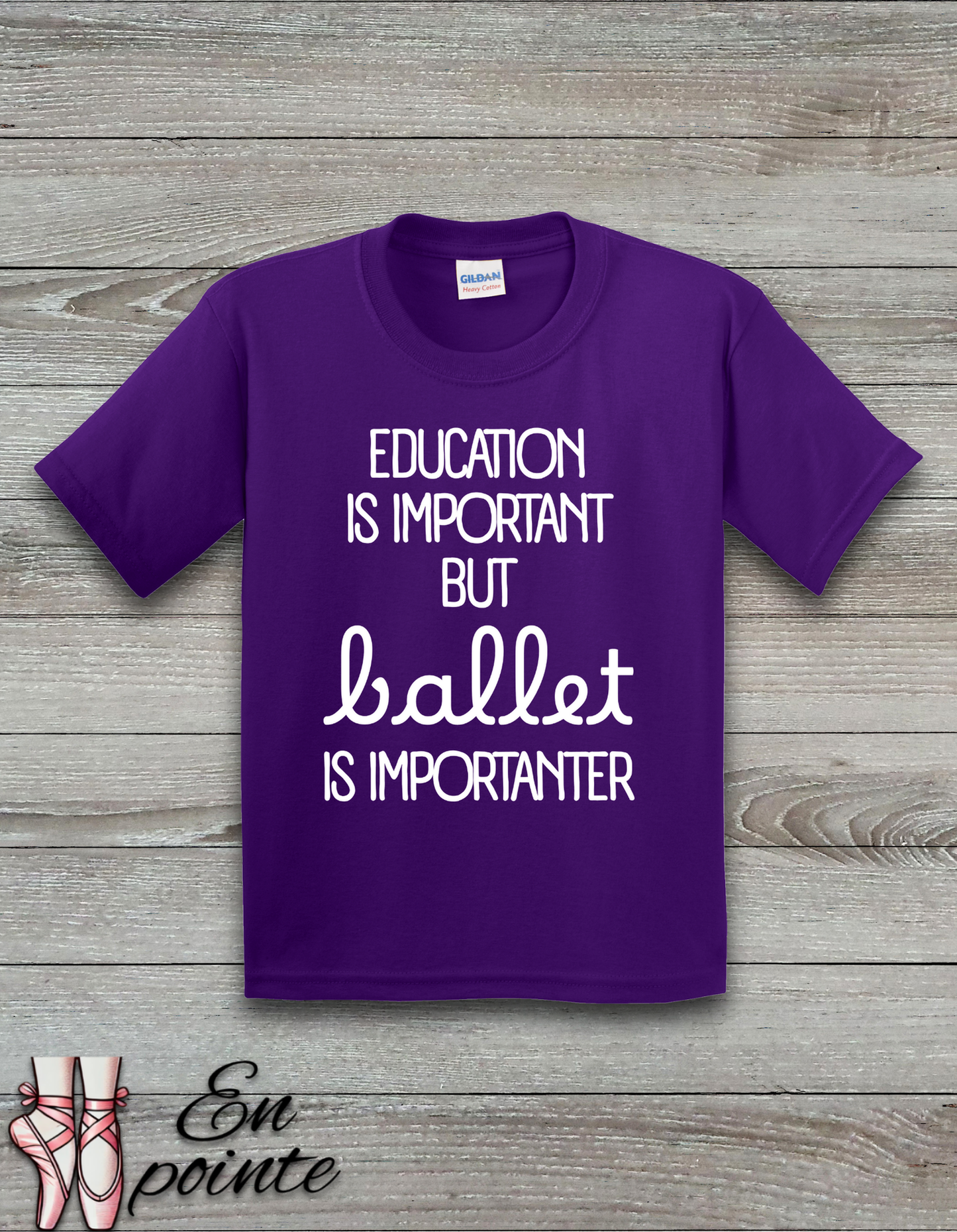 Education Is Important But Ballet is Importanter Kids T-Shirt