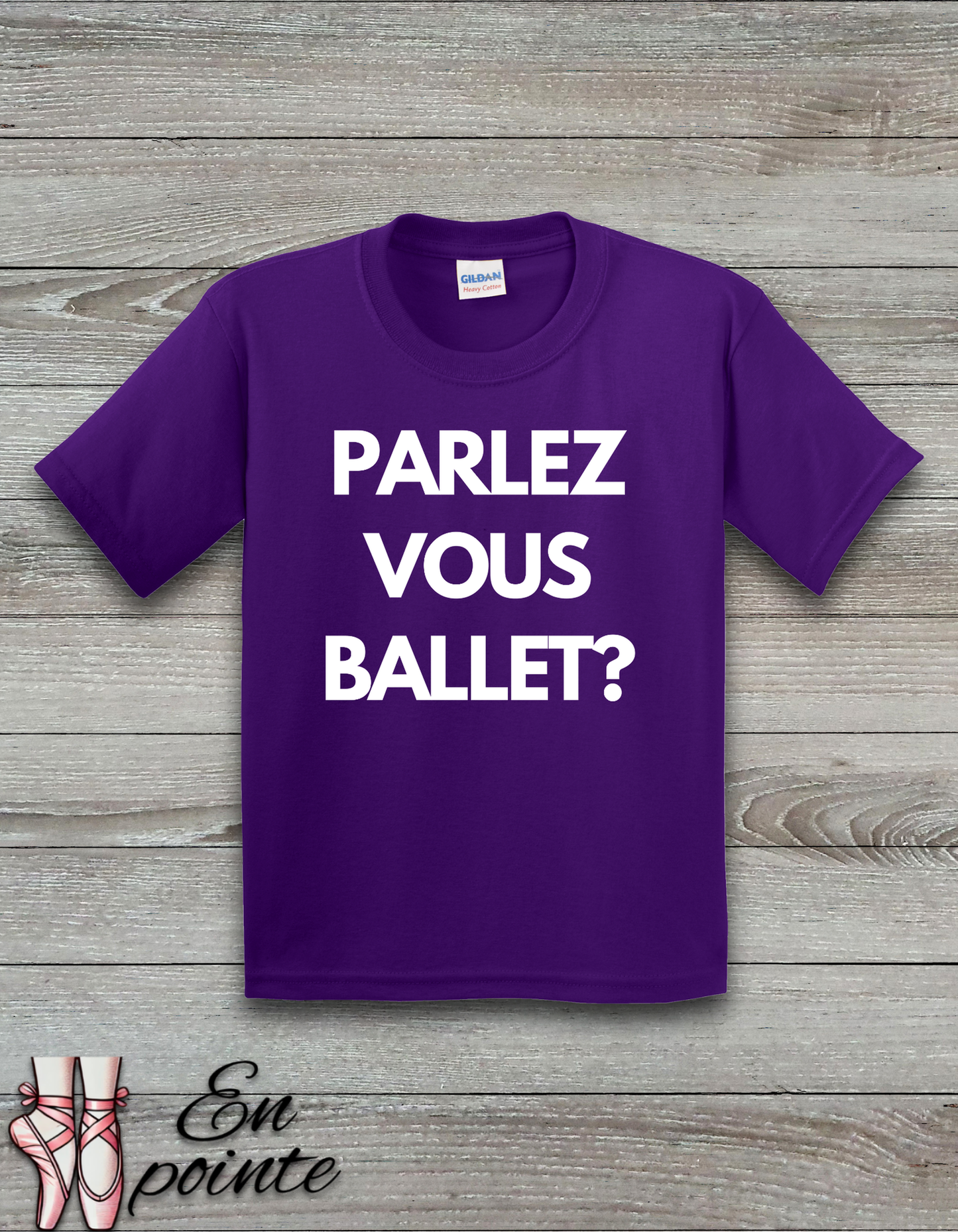 Parlez Vous Ballet? Kids T-Shirt