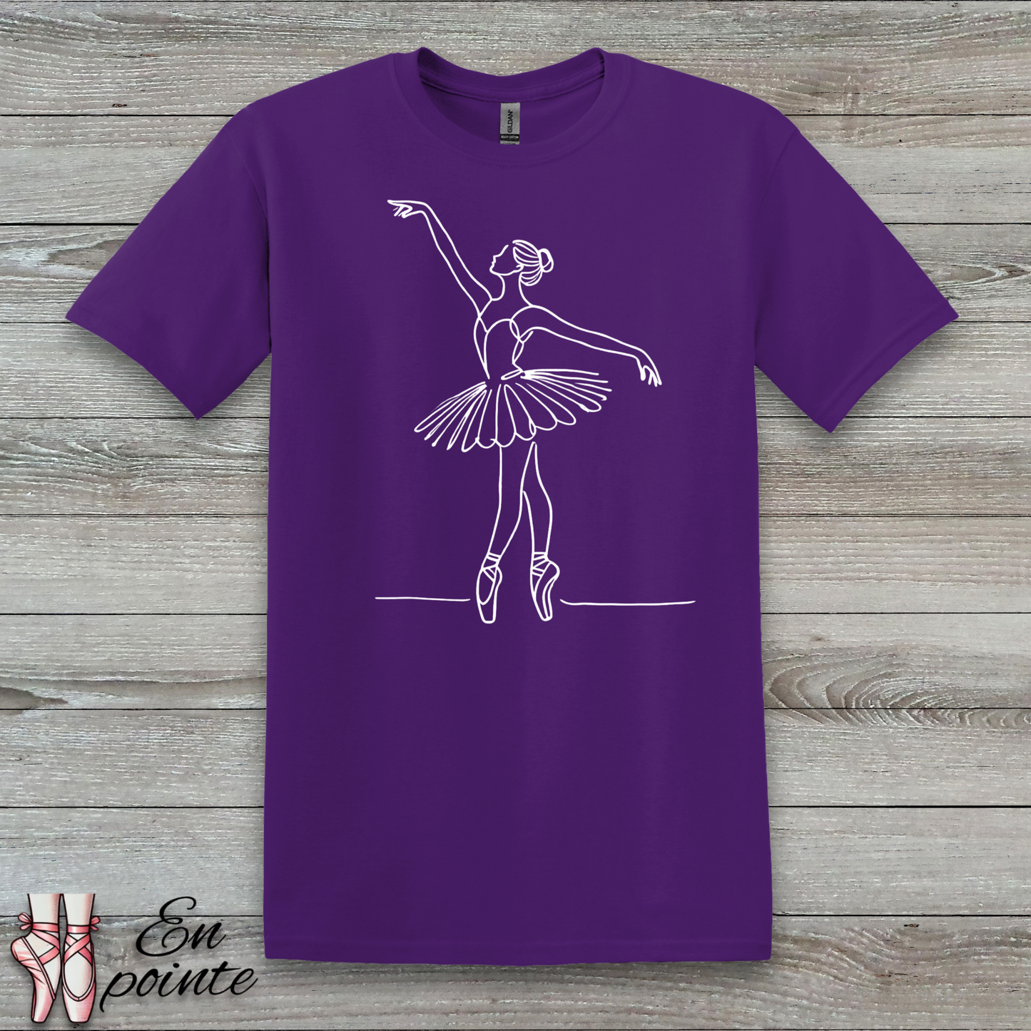 Ballerina One Line Drawing T-Shirt