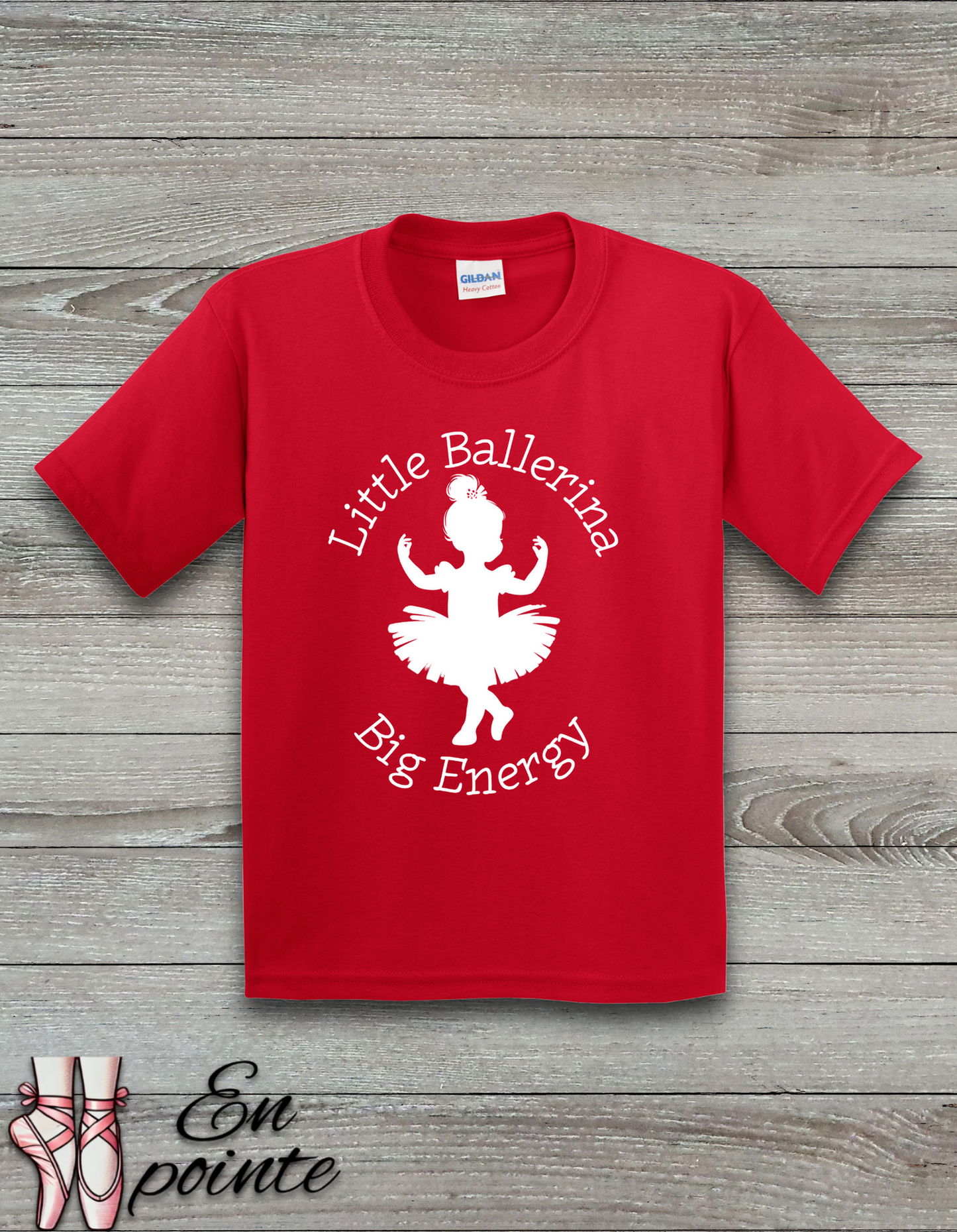 Little Ballerina Big Energy Kids T-Shirt