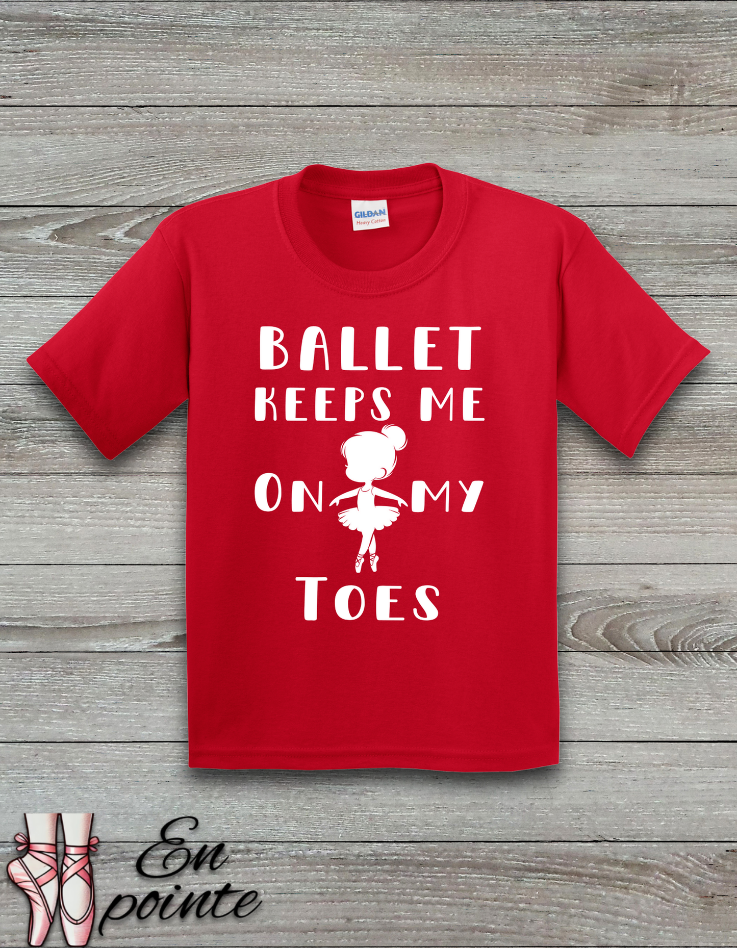 Ballet Keeps Me On My Toes Kids T-Shirt