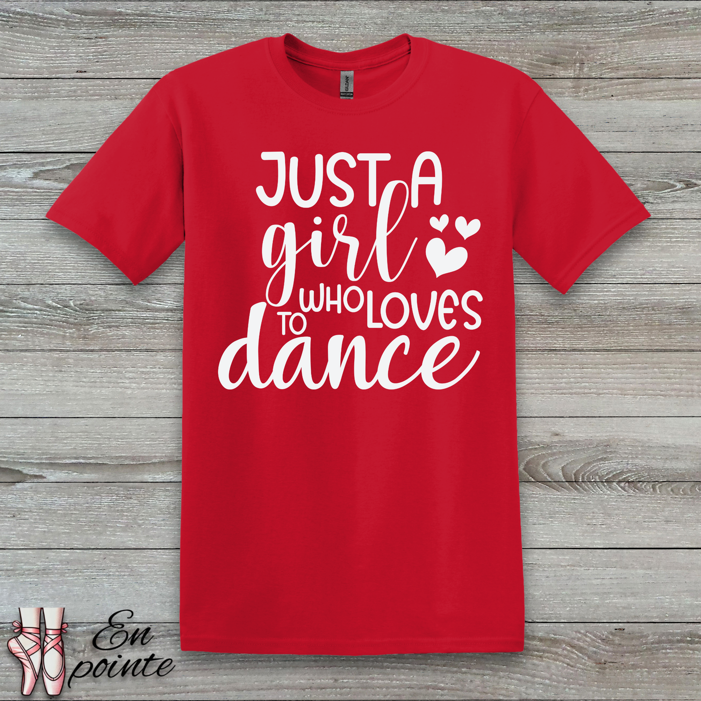 Just A Girl Who Loves To Dance Text T-Shirt
