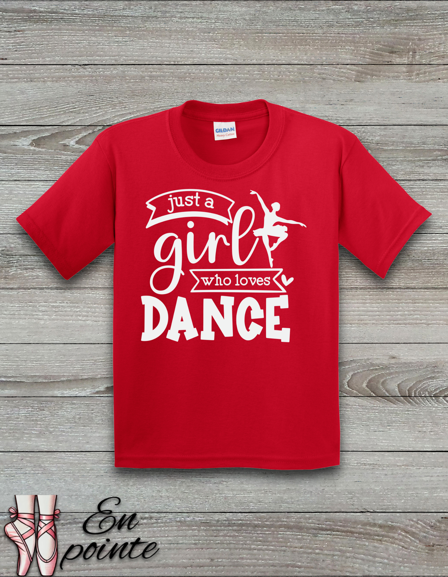 Just a Girl Who Loves Dance Ballerina Kids T-Shirt